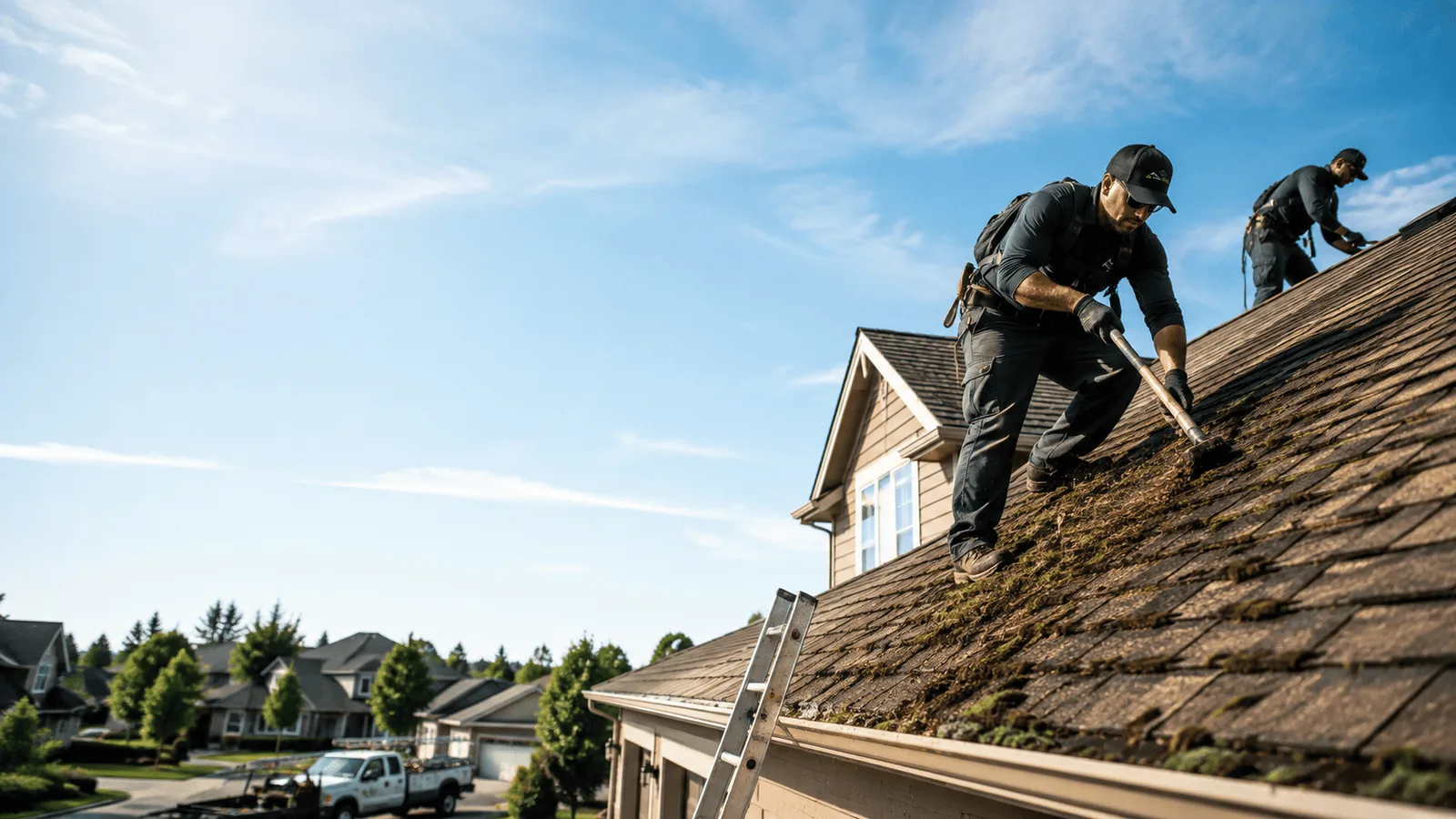 Roof Moss Removal in Harrisonville, MO near me